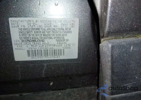 2021 Nissan Kicks Sv Xtronic Cvt z USA, uszkodzony, nr VIN 3N1CP5CV9ML478183